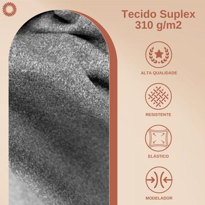 Imagem de Kit 3 Calcinhas Fio Duplo Cós Alto Reforçado Modela Barriga