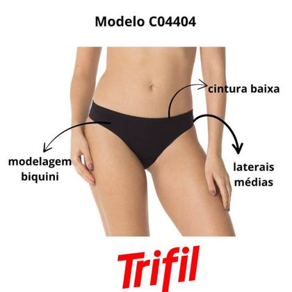 Imagem de Kit 3 Calcinhas Trifil C04404/4404 Biquíni