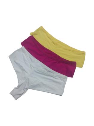 Imagem de Kit 3 calcinhas x3 pro fio duplo poliamida cós alto conforto