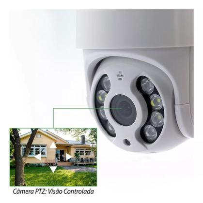 Imagem de Kit 3 Camera Ip Icsee Wifi + 3 Cartão De Memória Sd 64gb