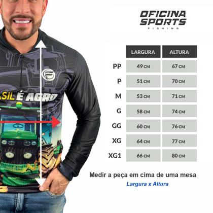 Imagem de KIT 3 Camisa Camiseta Agro Masculina Manga Longa c/ Zíper Bruto Fazenda Trator Bruto Blusa Com Proteção Solar UV 50+ 