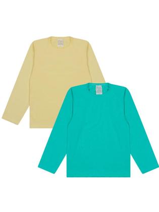 Imagem de Kit 3 Camisa Térmica Infantil Menino Proteção Solar Moda Praia Masculino menino verão