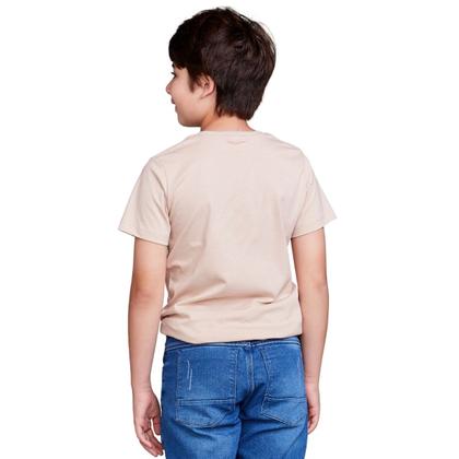 Imagem de Kit 3 Camisas Básica Lisa Infantil 100% Algodão