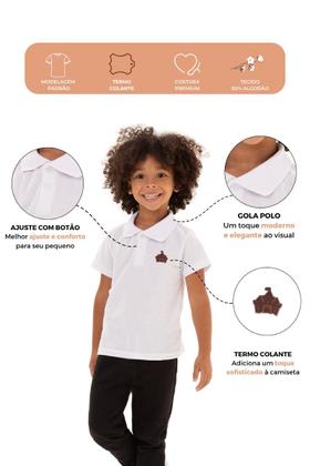 Imagem de Kit 3 Camisas Polo Menino bebê Sortidas Infantil Estilo Casual de algodão kit de camisas polo