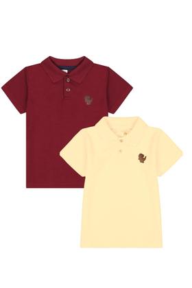 Imagem de Kit 3 Camisas Polo Menino bebê Sortidas Infantil Estilo Casual de algodão kit de camisas polo