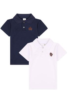 Imagem de Kit 3 Camisas Polo Menino Sortidas Infantil Estilo Casual de algodão kit de camisas polo