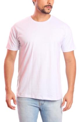 Imagem de Kit 3 Camiseta Branca Básica Masculina Camisa 100% Algodão Caimento e Modelagem Moderna com Reforço