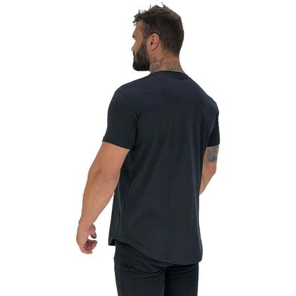 Imagem de Kit 3 Camiseta Longline MXD Conceito Slim Cores Básicas e Mescladas Lisas