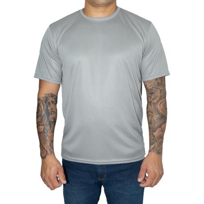 Imagem de Kit 3 Camiseta Masculina 100% Poliéster DRY FIT  Academia Treino Corrida Caminhada