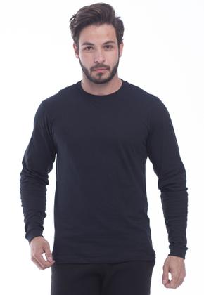 Imagem de Kit 3 Camiseta Masculina basica Techmalhas camiseta manga longa lisa