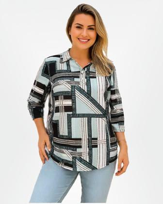 Imagem de Kit 3 Camiseta Meia Manga Gola Polo  Blusa feminina