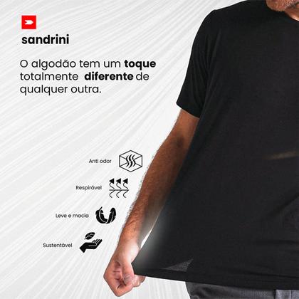 Imagem de Kit 3 Camisetas Algodão Masculinas Sandrini Day