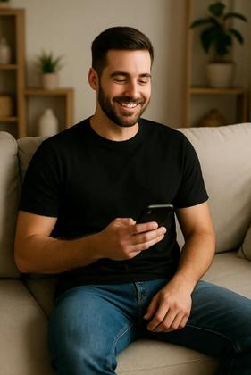 Imagem de Kit 3 Camisetas Algodão Masculinas Sandrini Day