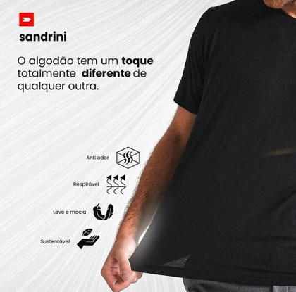 Imagem de Kit 3 Camisetas Algodão Masculinas Sandrini Day