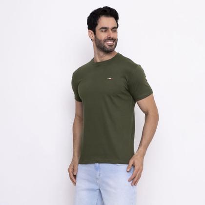 Imagem de Kit 3  Camisetas Básicas com Bordado Algodão Itália Masculina