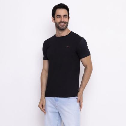 Imagem de Kit 3  Camisetas Básicas com Bordado Algodão Itália Masculina