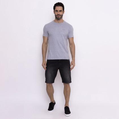 Imagem de Kit 3  Camisetas Básicas com Bordado Algodão Itália Masculina