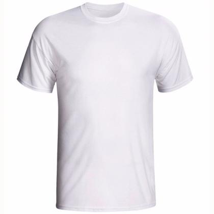 Imagem de Kit 3 Camisetas Básicas Masculina Branca T-shirt 100% Algodão 30.1