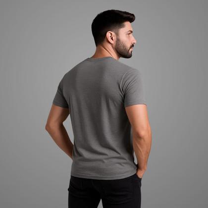 Imagem de Kit 3 Camisetas Básicas Masculinas 100 Algodão Manga Curta Alta Qualidade