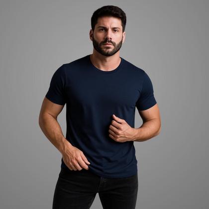 Imagem de Kit 3 Camisetas Básicas Masculinas 100 Algodão Manga Curta Alta Qualidade