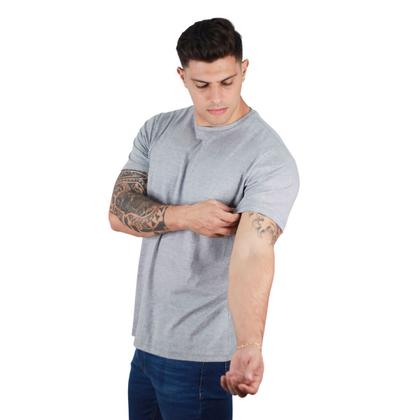 Imagem de Kit 3 Camisetas Básicas Slim Fit Masculinas Algodão Premium