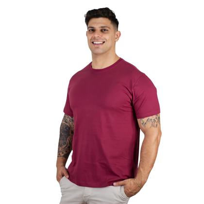 Imagem de Kit 3 Camisetas Básicas Slim Fit Masculinas Algodão Premium