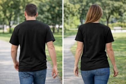 Imagem de Kit 3 Camisetas Basicas Unissex Algodão Adulto Camisas Manga Curta Homem Mulher Preta Cinza Branca