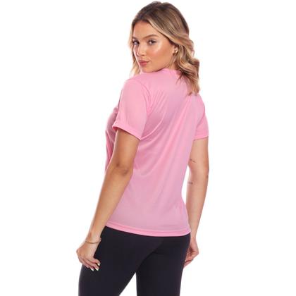 Imagem de Kit 3 Camisetas Feminina Manga Curta Dry Fit Basica Lisa Proteção Solar Uv