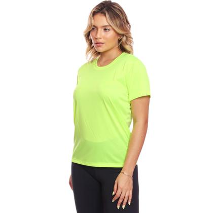 Imagem de Kit 3 Camisetas Feminina Manga Curta Dry Fit Basica Lisa Proteção Solar Uv