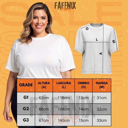 Imagem de Kit 3 Camisetas Feminina Plus Size 100% Algodão T-Shirt G1 A G3 Básica Lisa