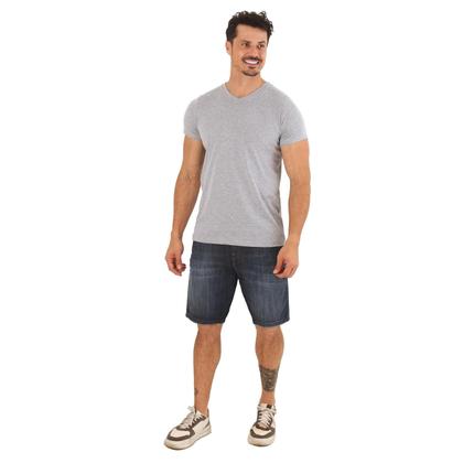 Imagem de kit 3 Camisetas Gola V Masculina Camisa 100% Algodão