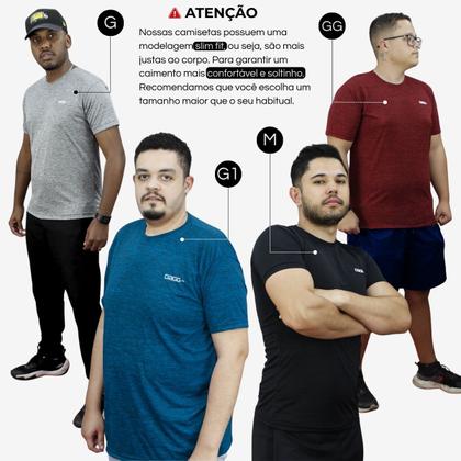 Imagem de Kit 3 Camisetas Masculina Academia Treino Dagg Esportiva Dry
