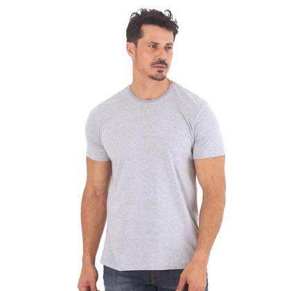 Imagem de Kit 3 Camisetas Masculina Camisa 100% algodão lisa Gola Redonda