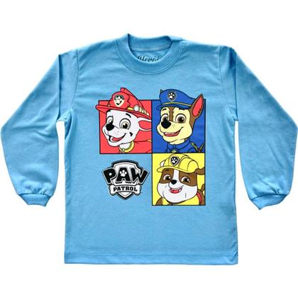 Imagem de Kit 3 Camisetas Masculina Infantil  Manga Longa 100% Algodão do TAM 4 ao 12 Anos