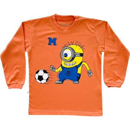 Imagem de Kit 3 Camisetas Masculina Infantil  Manga Longa 100% Algodão do TAM 4 ao 12 Anos