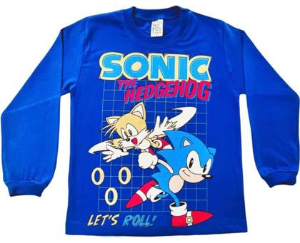 Imagem de Kit 3 Camisetas Masculina Infantil  Manga Longa 100% Algodão do TAM 4 ao 12 Anos