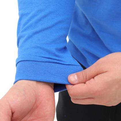 Imagem de Kit 3 Camisetas Masculina Manga longa Algodão Segunda pele com punho