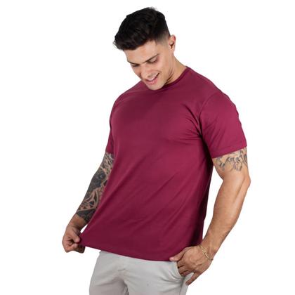 Imagem de Kit 3 Camisetas Masculinas Básicas Algodão Premium TRV