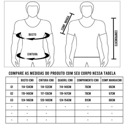 Imagem de Kit 3 Camisetas Masculinas Plus Size Malha Fria Manga Longa