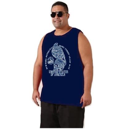Imagem de Kit 3 CAMISETAS REGATAS PLUS SIZE Masculinas Lisas ou Estampadas 100% Algodão