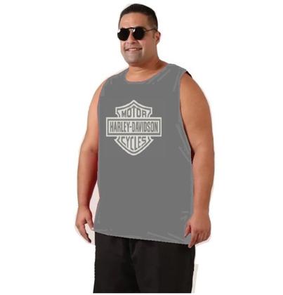 Imagem de Kit 3 CAMISETAS REGATAS PLUS SIZE Masculinas Lisas ou Estampadas 100% Algodão