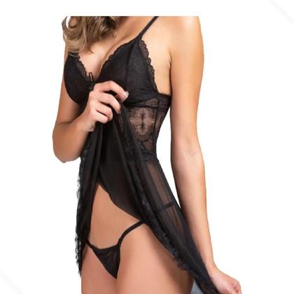 Imagem de Kit 3 Camisola Sexy Com Calcinha Sensual Lingerie Sexy