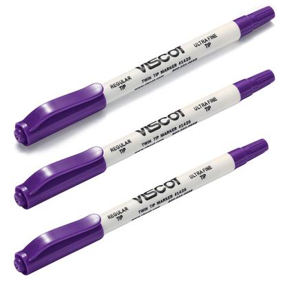 Imagem de Kit 3 Canetas Viscot 1425SR Ponta Dupla Regular Ultra Fina-Estéril