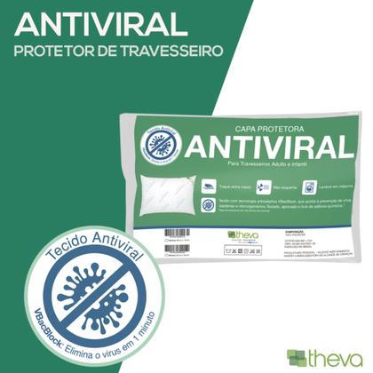 Imagem de Kit 3 Capas Antiviral Para Travesseiro Infantil - Theva