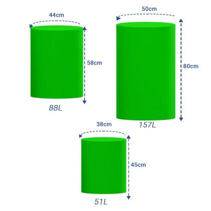 Imagem de Kit 3 Capas de Cilindro P M G Para Festa Sublimado Várias cores Tecido Veste Fácil