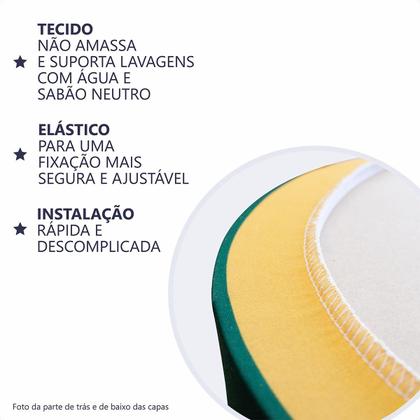 Imagem de Kit 3 Capas de Cilindro P M G Para Festa Sublimado Várias cores Tecido Veste Fácil