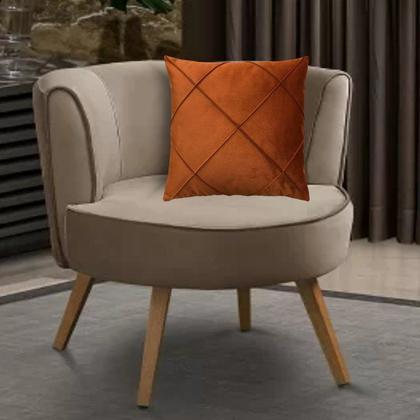 Imagem de Kit 3 Capas para Almofada Drapeada Veludo Quadrada Várias Cores