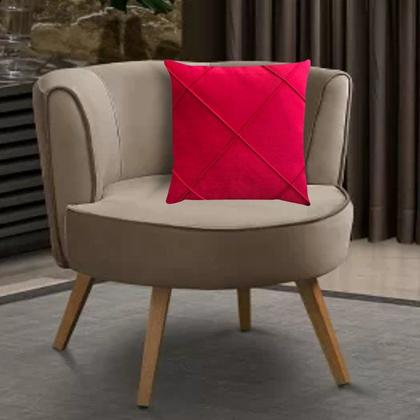 Imagem de Kit 3 Capas para Almofada Drapeada Veludo Quadrada Várias Cores