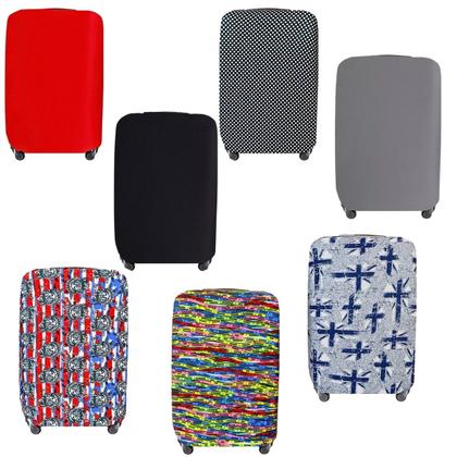Imagem de Kit 3 Capas Protetoras para Mala Tamanhos P M G  Estampadas e Lisas