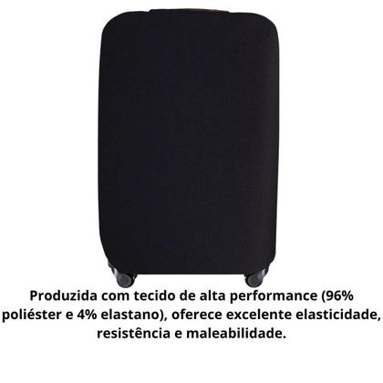 Imagem de Kit 3 Capas Protetoras para Mala Tamanhos P M G  Estampadas e Lisas